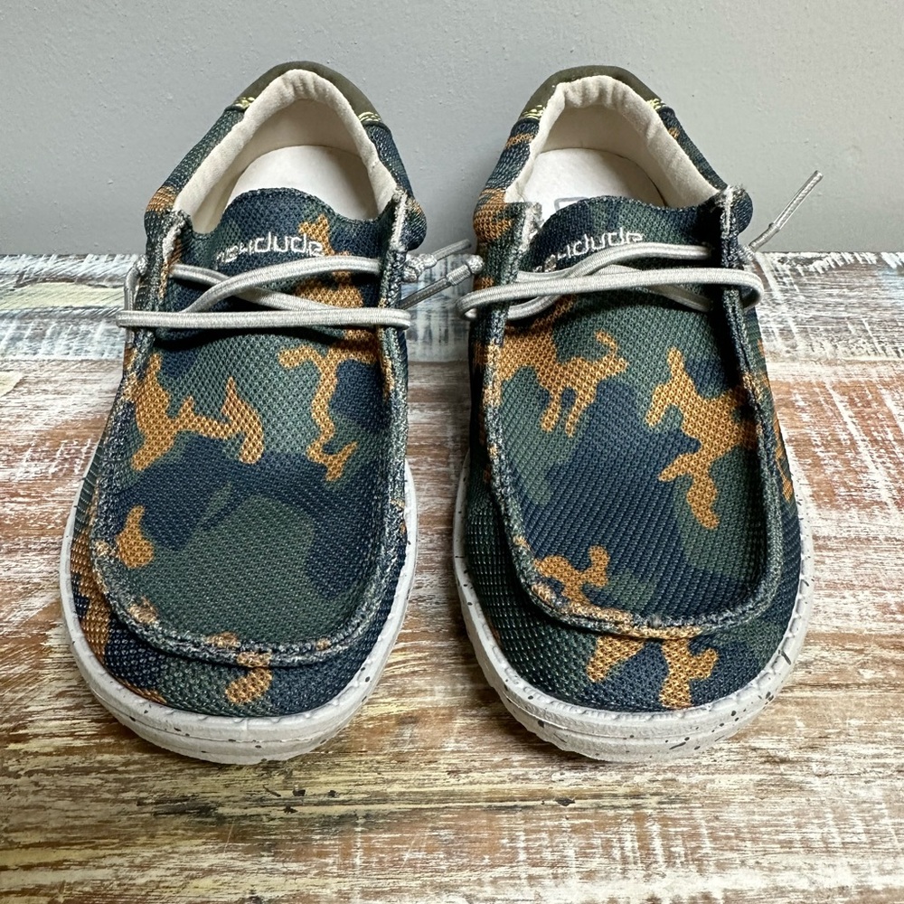 Hey Dudes big boy shoes camo